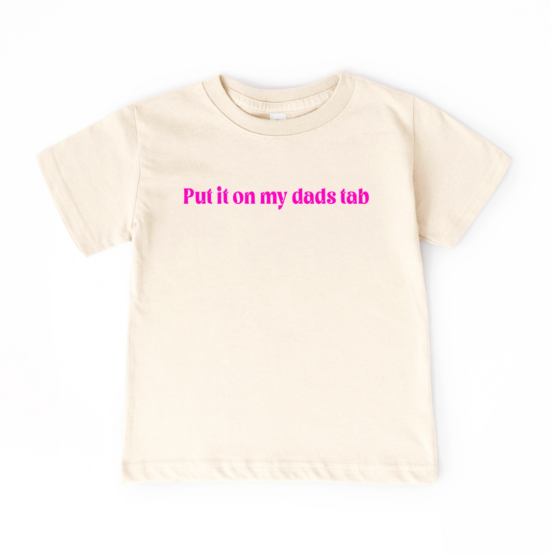 Put It on My Dad's Tab Graphic Tee