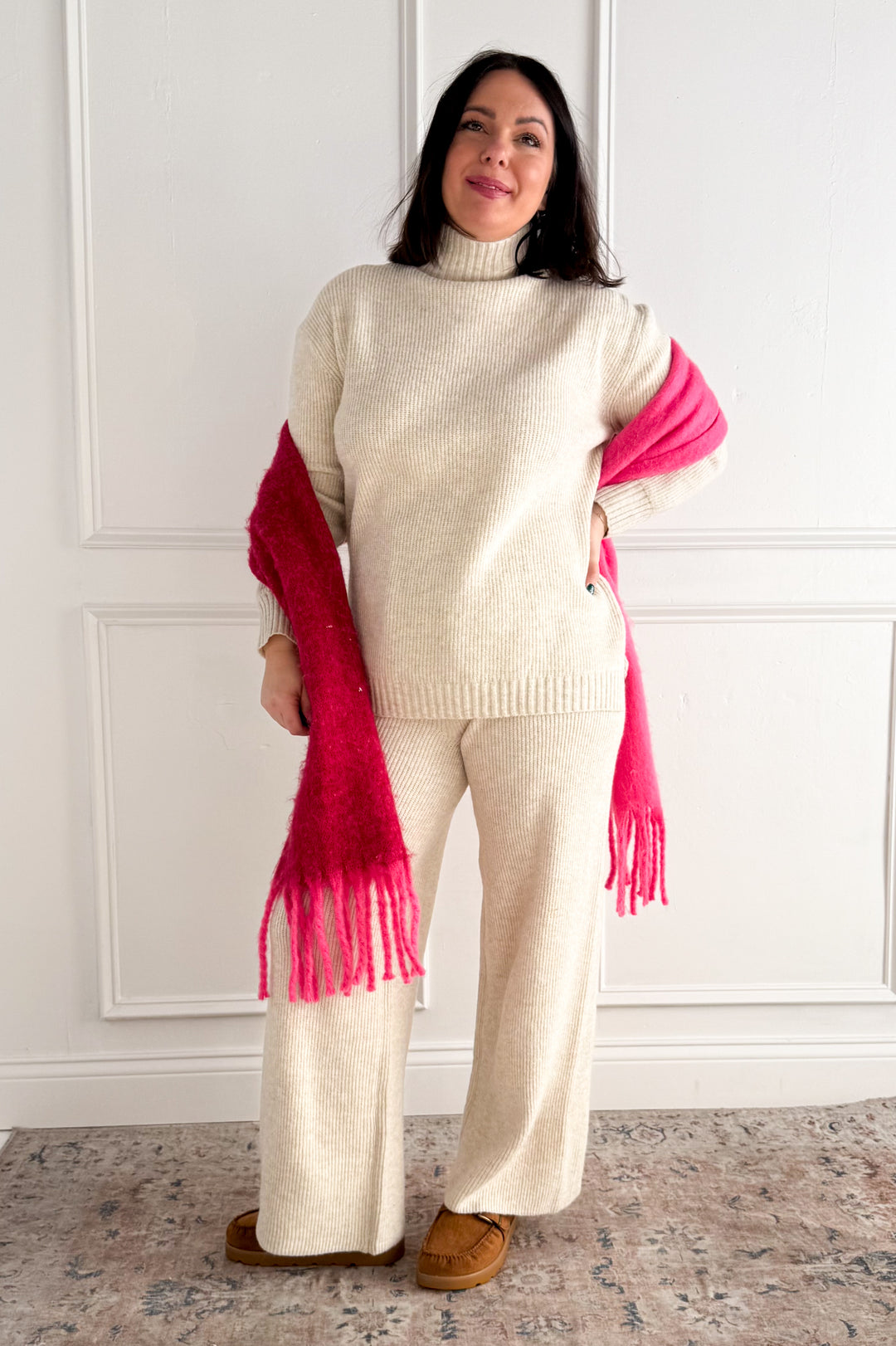 Ribbed Mock Neck Sweater