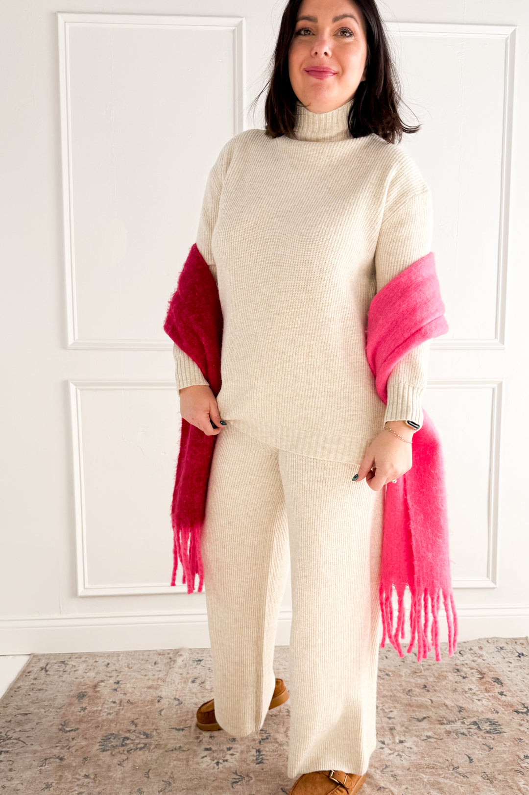 Ribbed Mock Neck Sweater