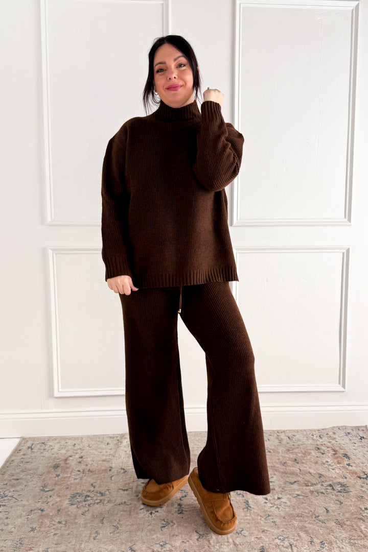 Ribbed Mock Neck Sweater