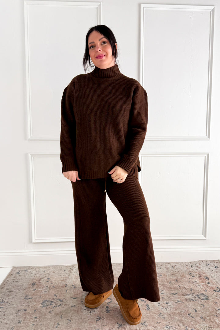 Ribbed Mock Neck Sweater