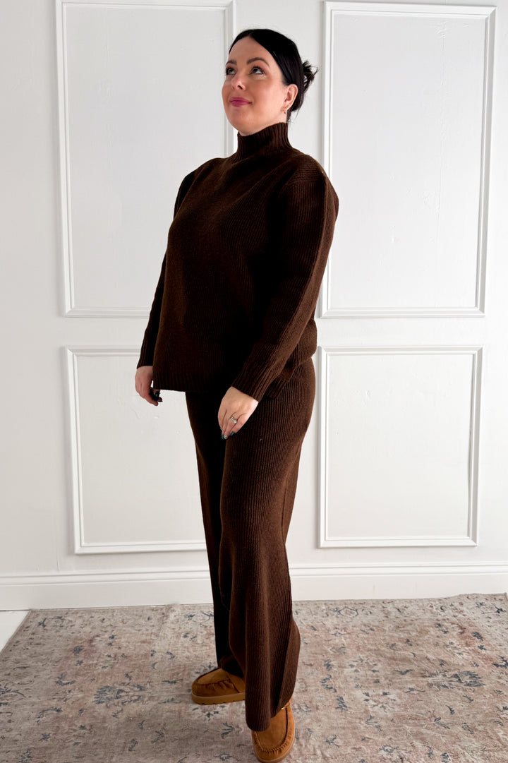 Ribbed Mock Neck Sweater