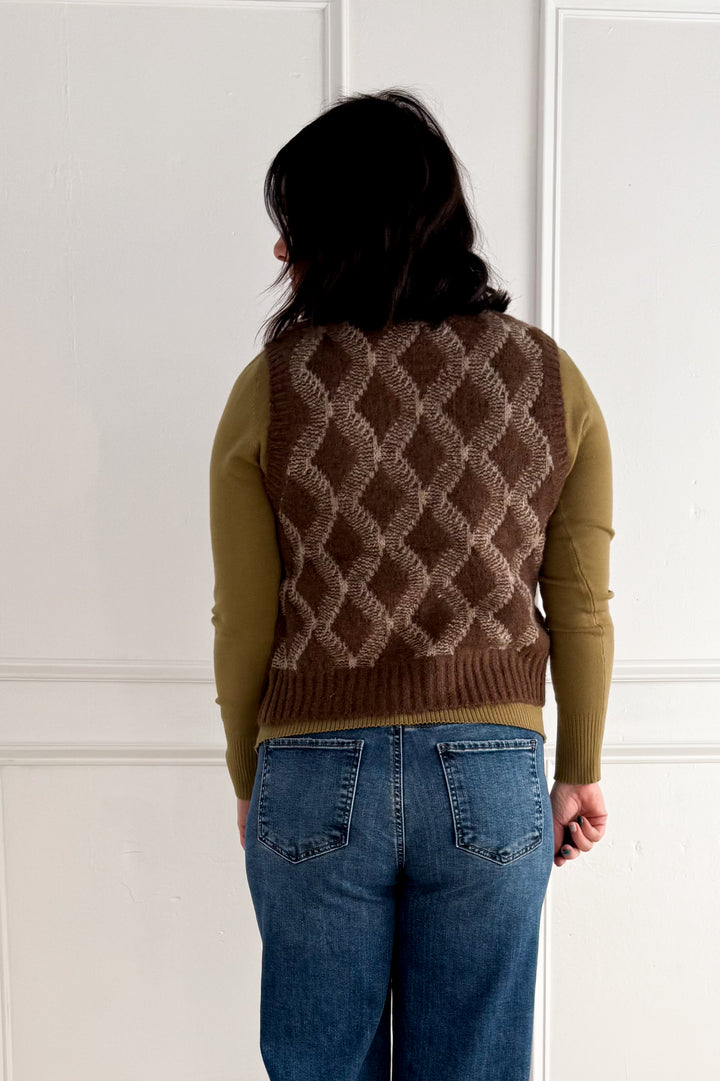 The Luxe Cocoa Sweater Vest