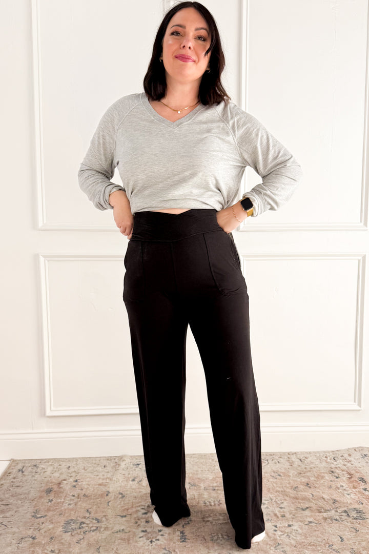 Butter Soft V-Waist Wide Leg Pant