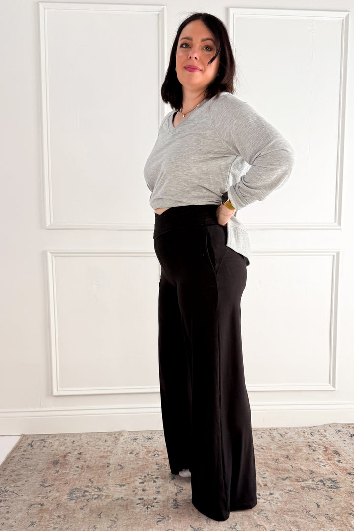 Butter Soft V-Waist Wide Leg Pant