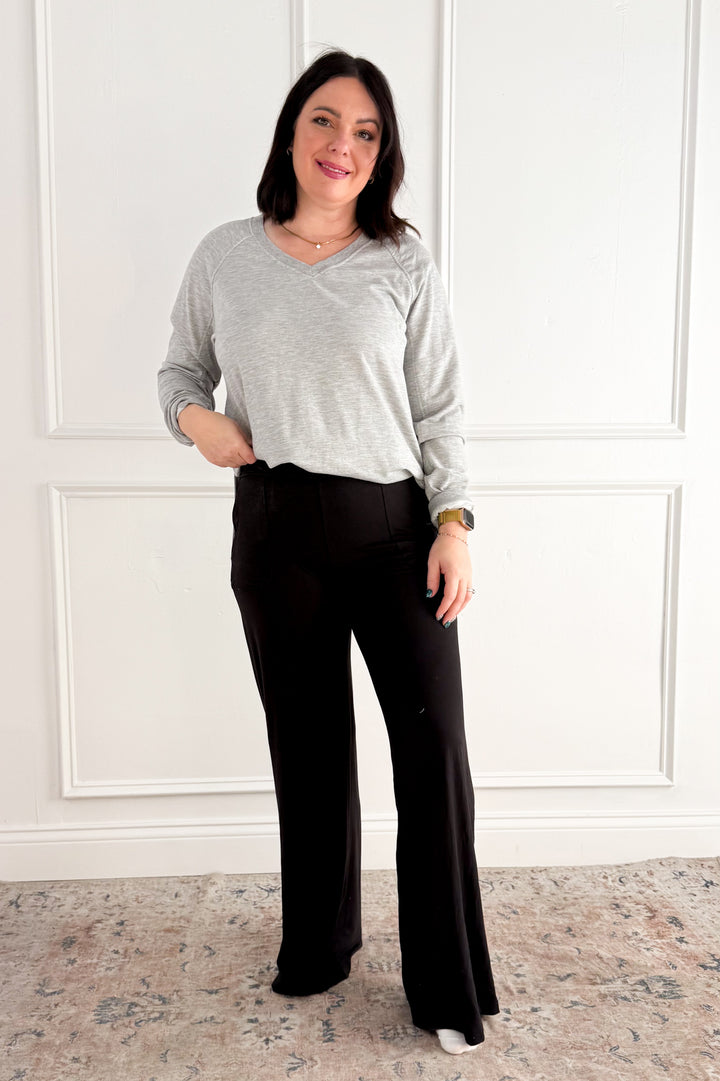 Butter Soft V-Waist Wide Leg Pant