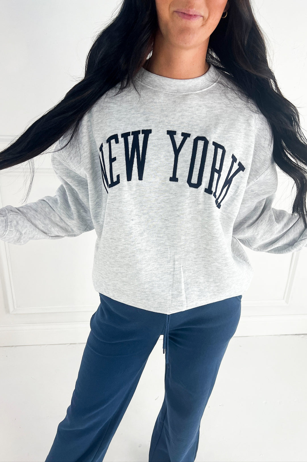 New York Embroidered Sweatshirt