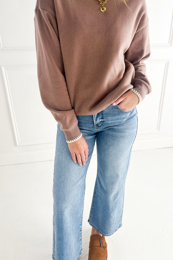 Thread & Supply The Carmine Top Crewneck