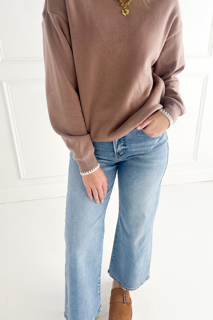 Thread & Supply The Carmine Top Crewneck