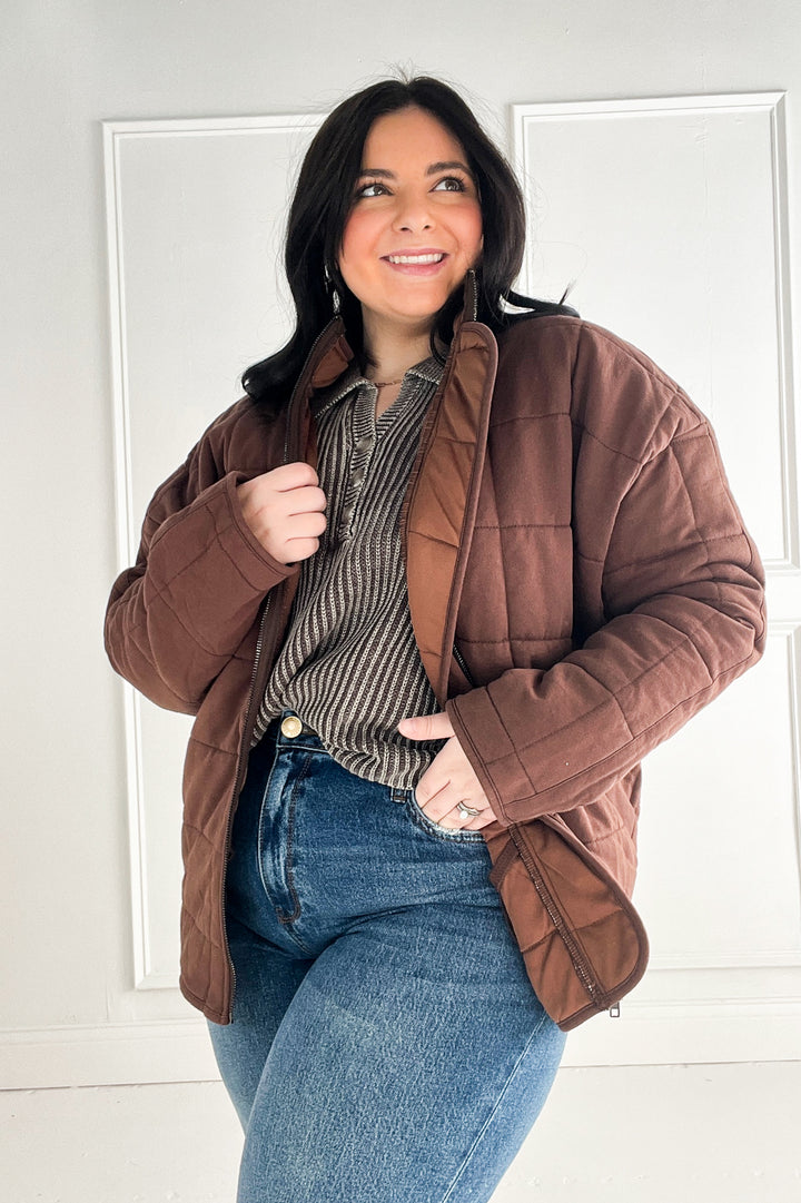 Dixie Quilted Zip-Up Jacket