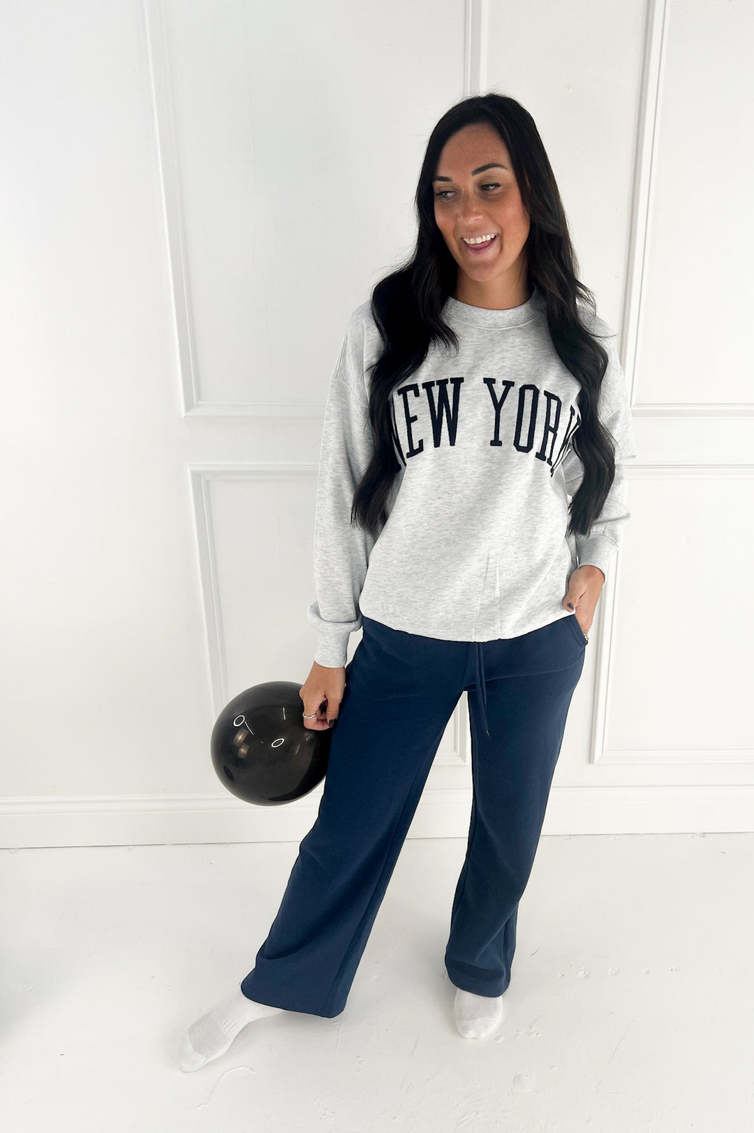 New York Embroidered Sweatshirt