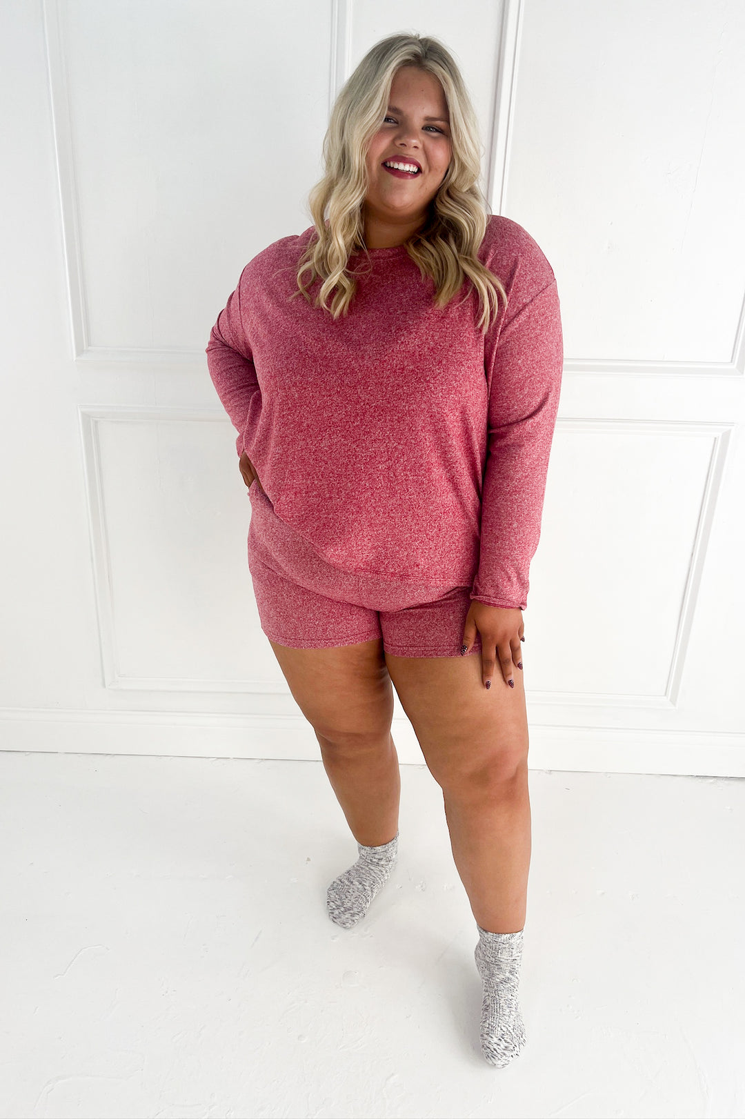 Curvy Long Sleeve PJ Set