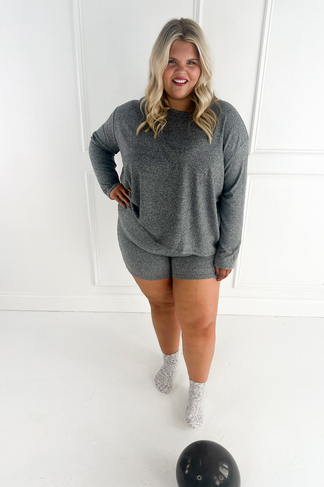 Curvy Long Sleeve PJ Set