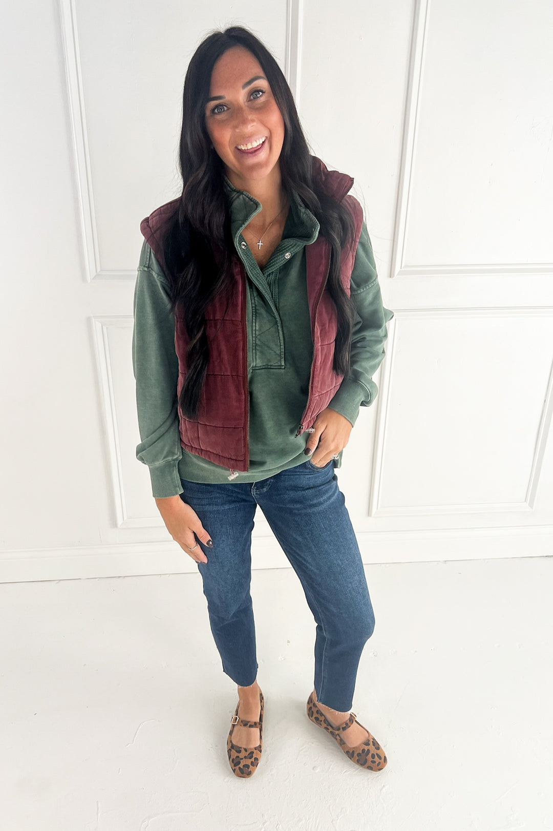 Mineral Washed Quarter Snap Pullover