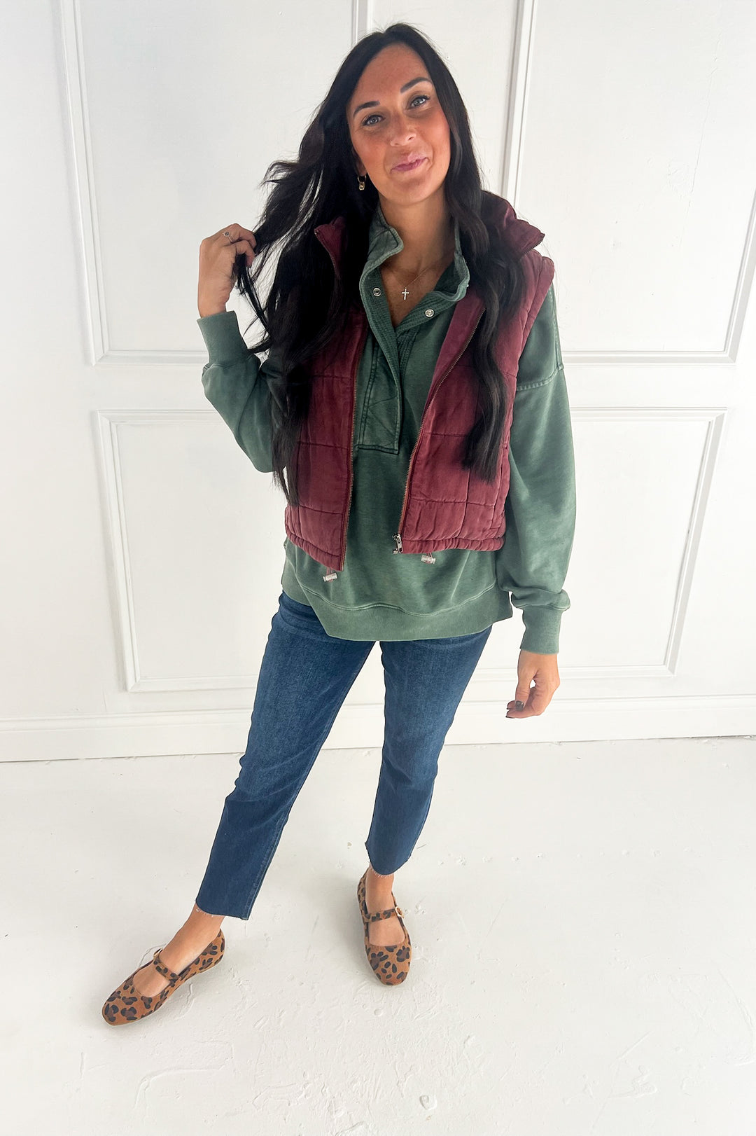 Mineral Washed Quarter Snap Pullover