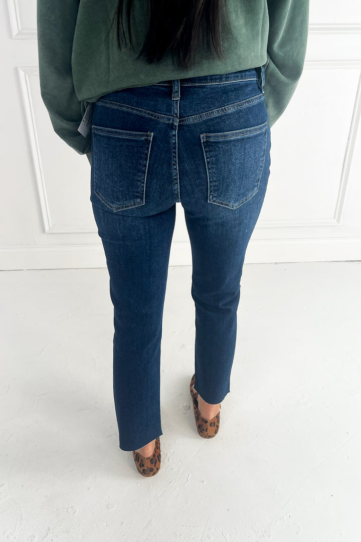 Rachael Fab Ab Raw Hem Mom Jeans | Kut from the Kloth