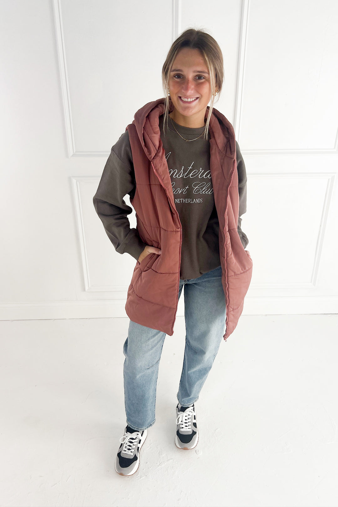 Amsterdam Embroidered Fleece Sweatshirt