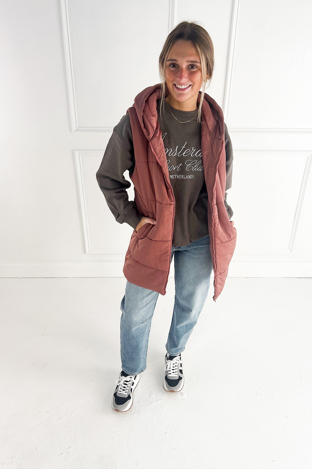 Amsterdam Embroidered Fleece Sweatshirt