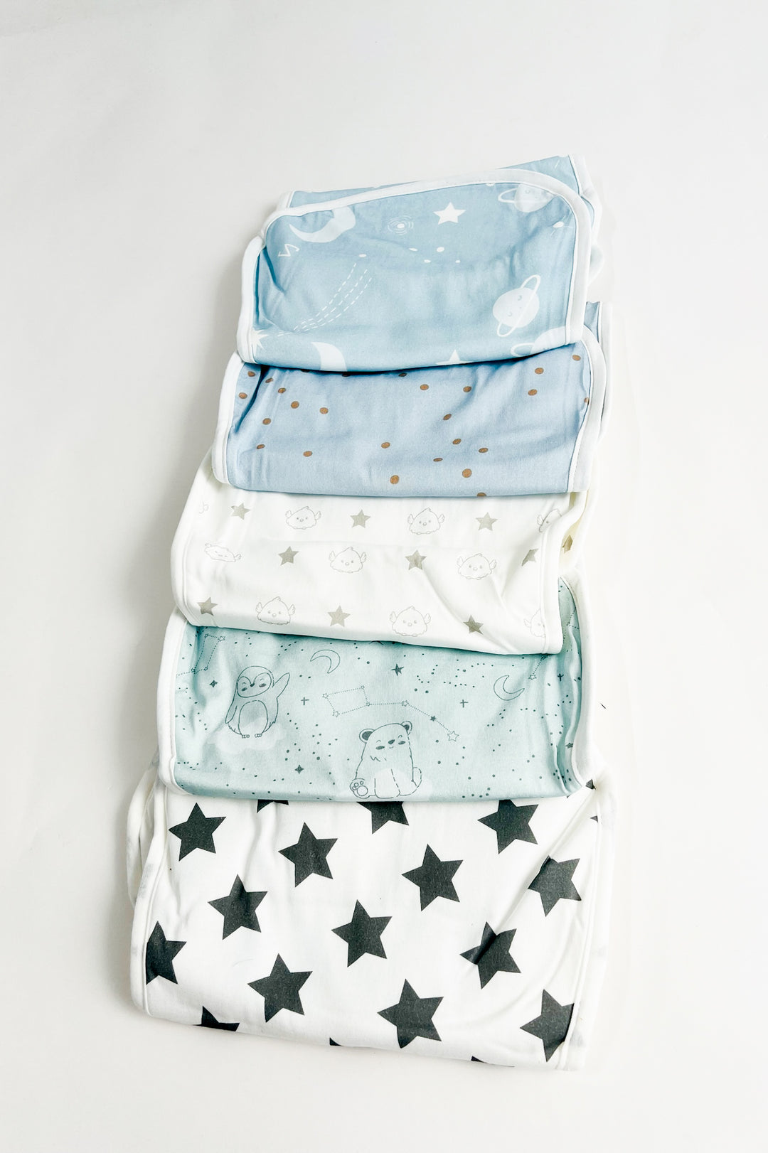 5 Pack Urban Burp Cloth - Constellation