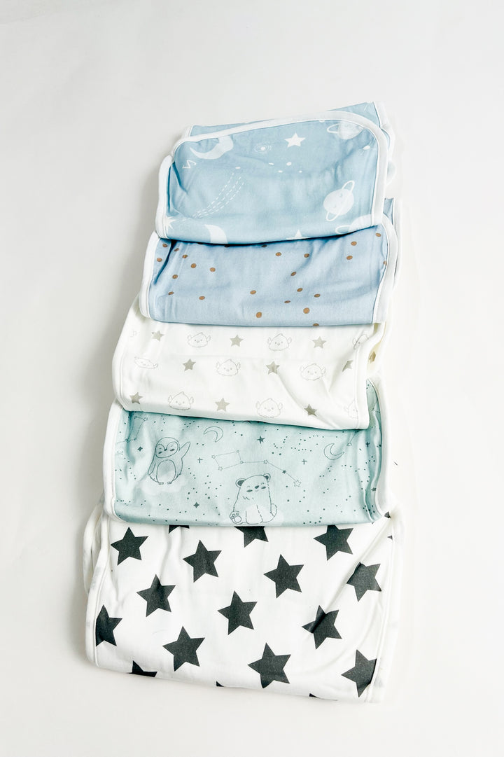 5 Pack Urban Burp Cloth - Constellation
