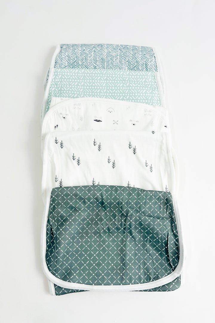 5 Pack Softe Burp Cloths - Nordic