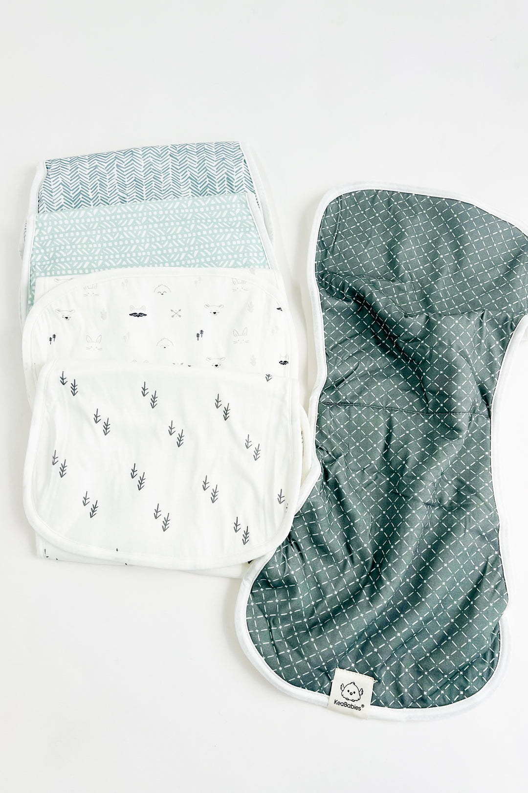 5 Pack Softe Burp Cloths - Nordic