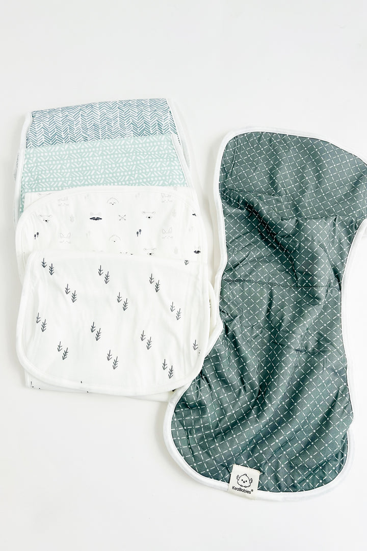 5 Pack Softe Burp Cloths - Nordic
