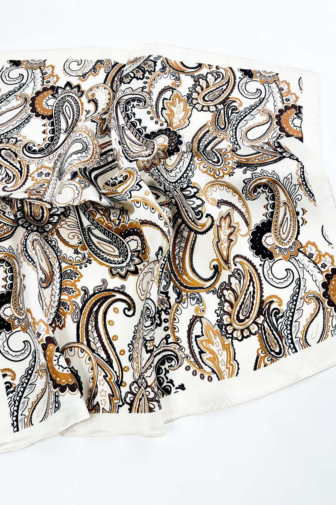 Neutral Paisley Scarf