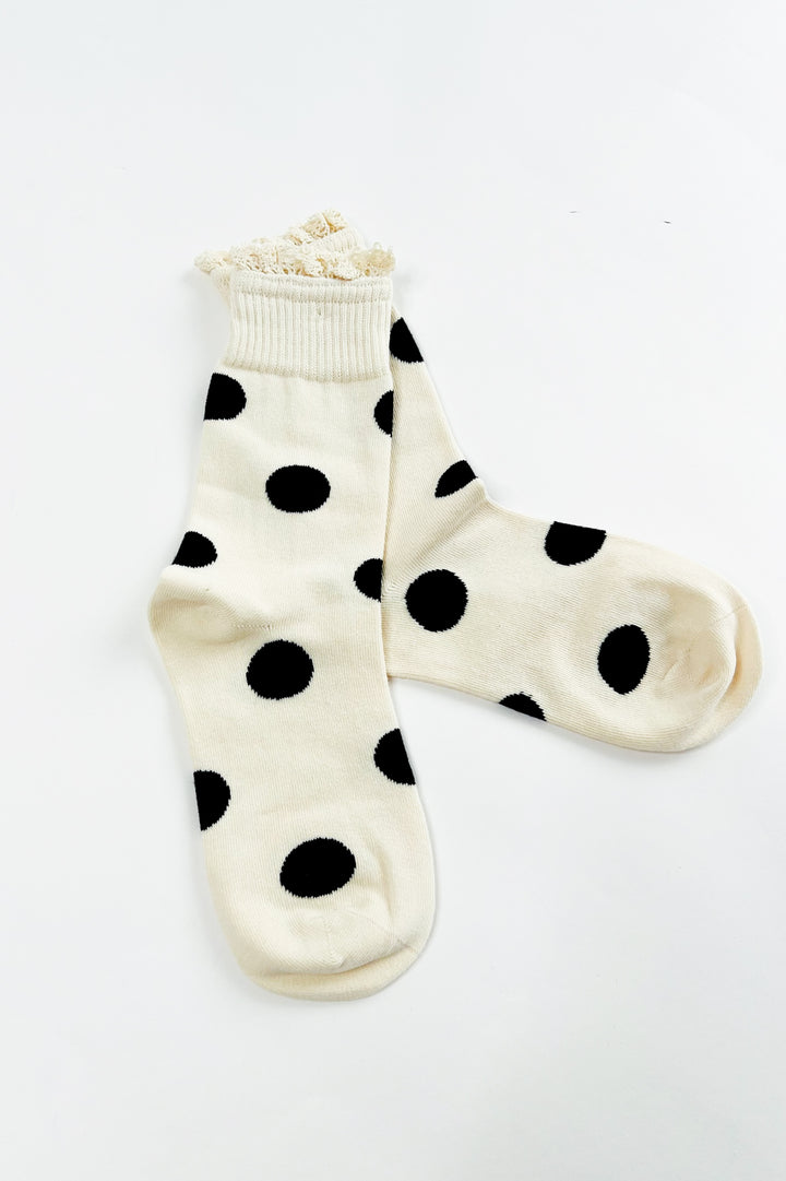 Polka Dot Lace Socks