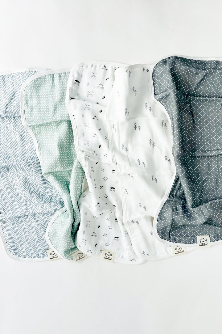 5 Pack Urban Burp Cloths - Nordic
