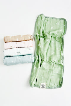 5 Pack Lumi Muslin Burp Cloths- Wild Bloom