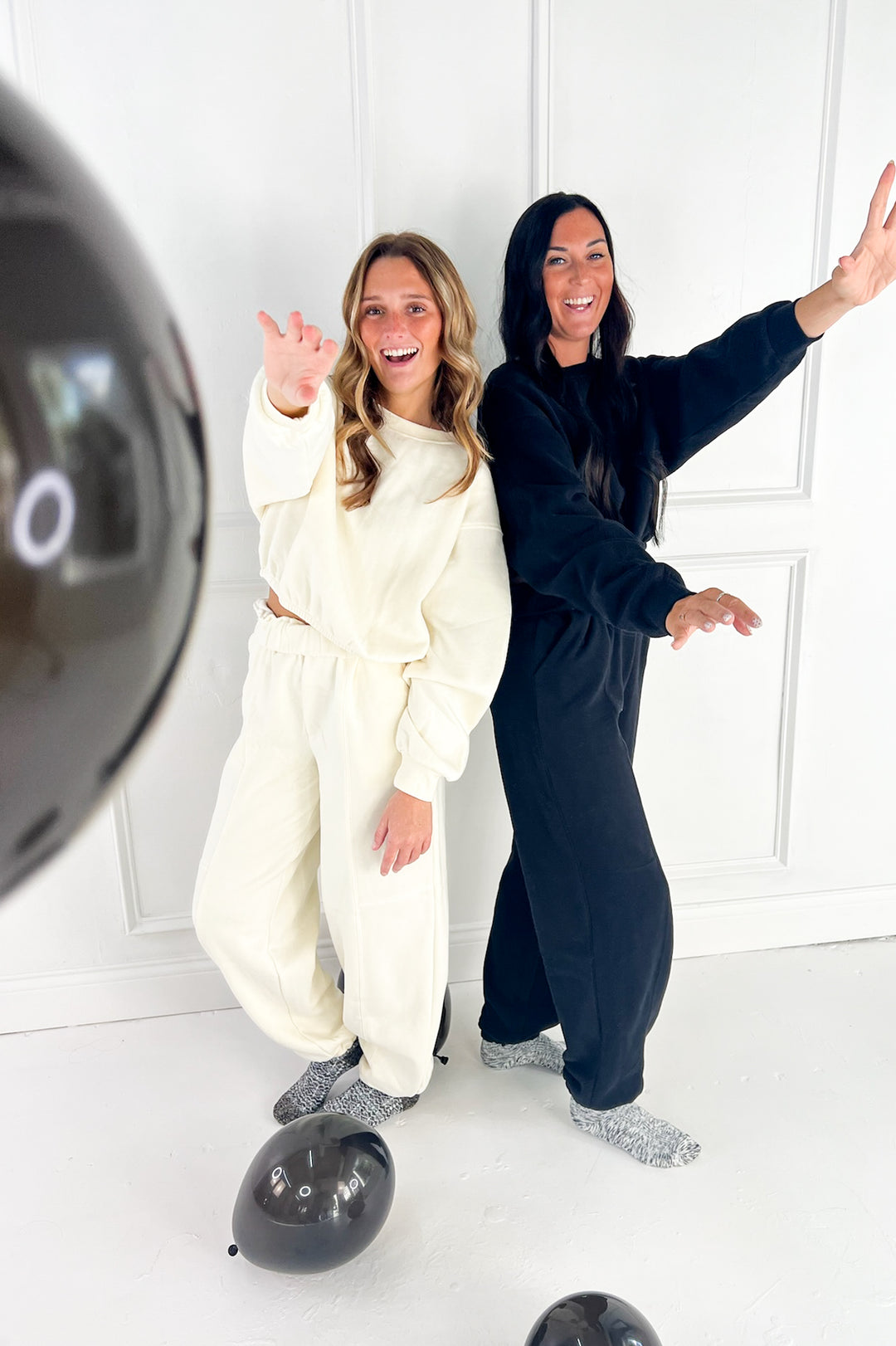 Seam Detail Joggers & Cropped Sweatshirt Set