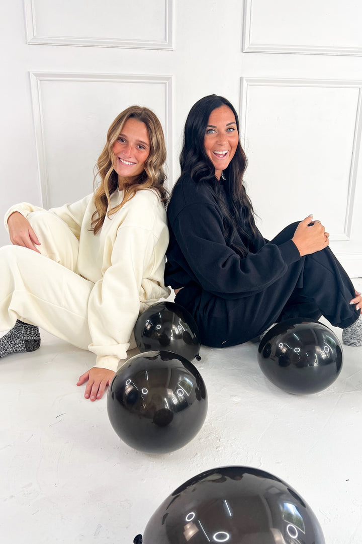 Seam Detail Joggers & Cropped Sweatshirt Set