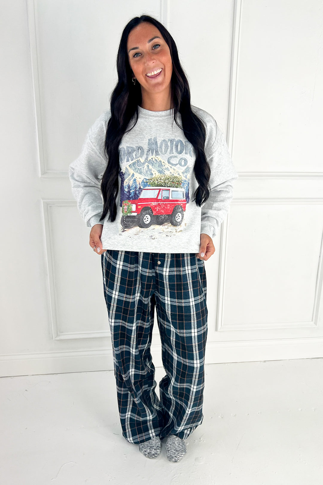 Red Bronco Christmas Sweatshirt