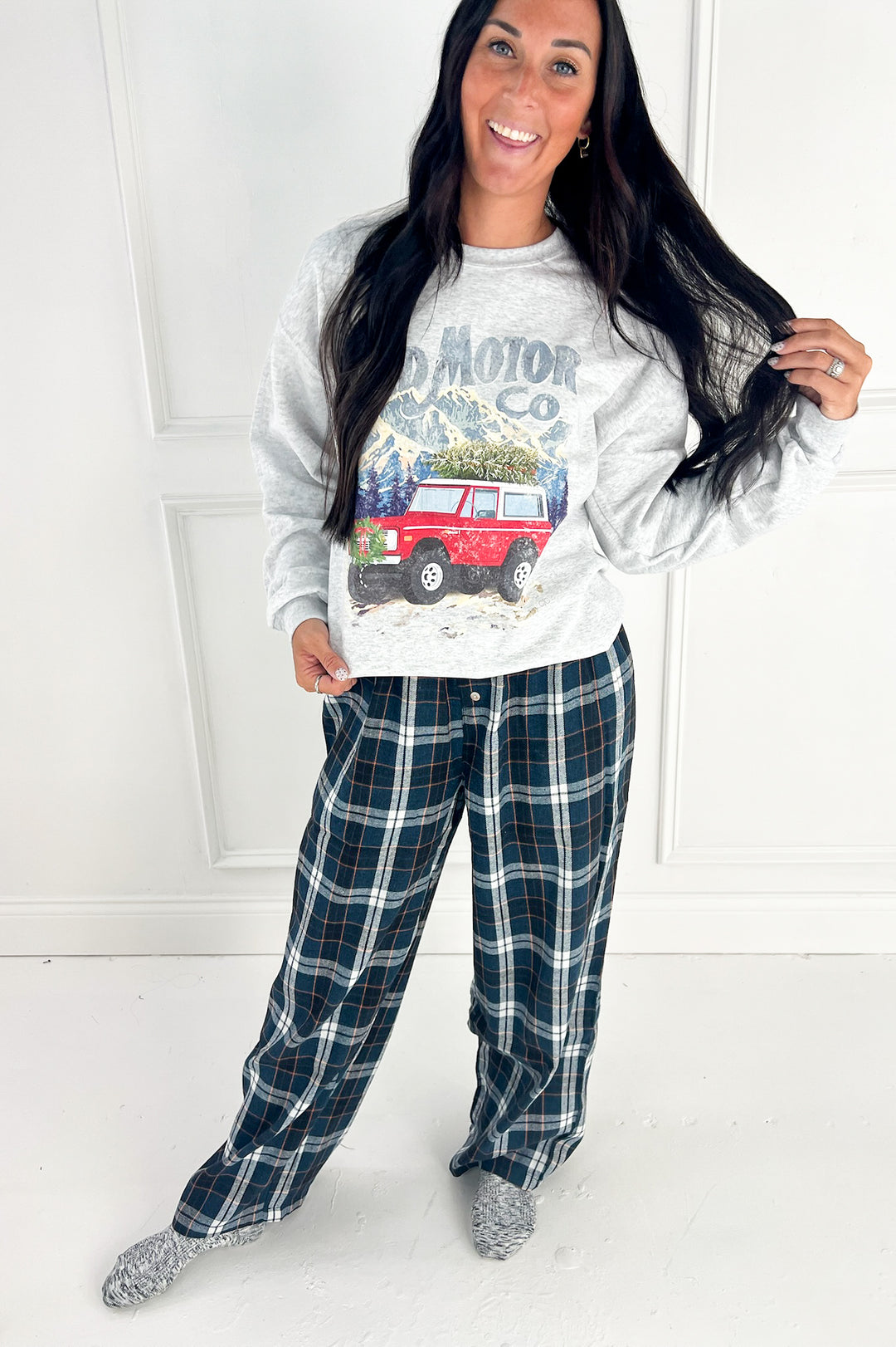 Red Bronco Christmas Sweatshirt