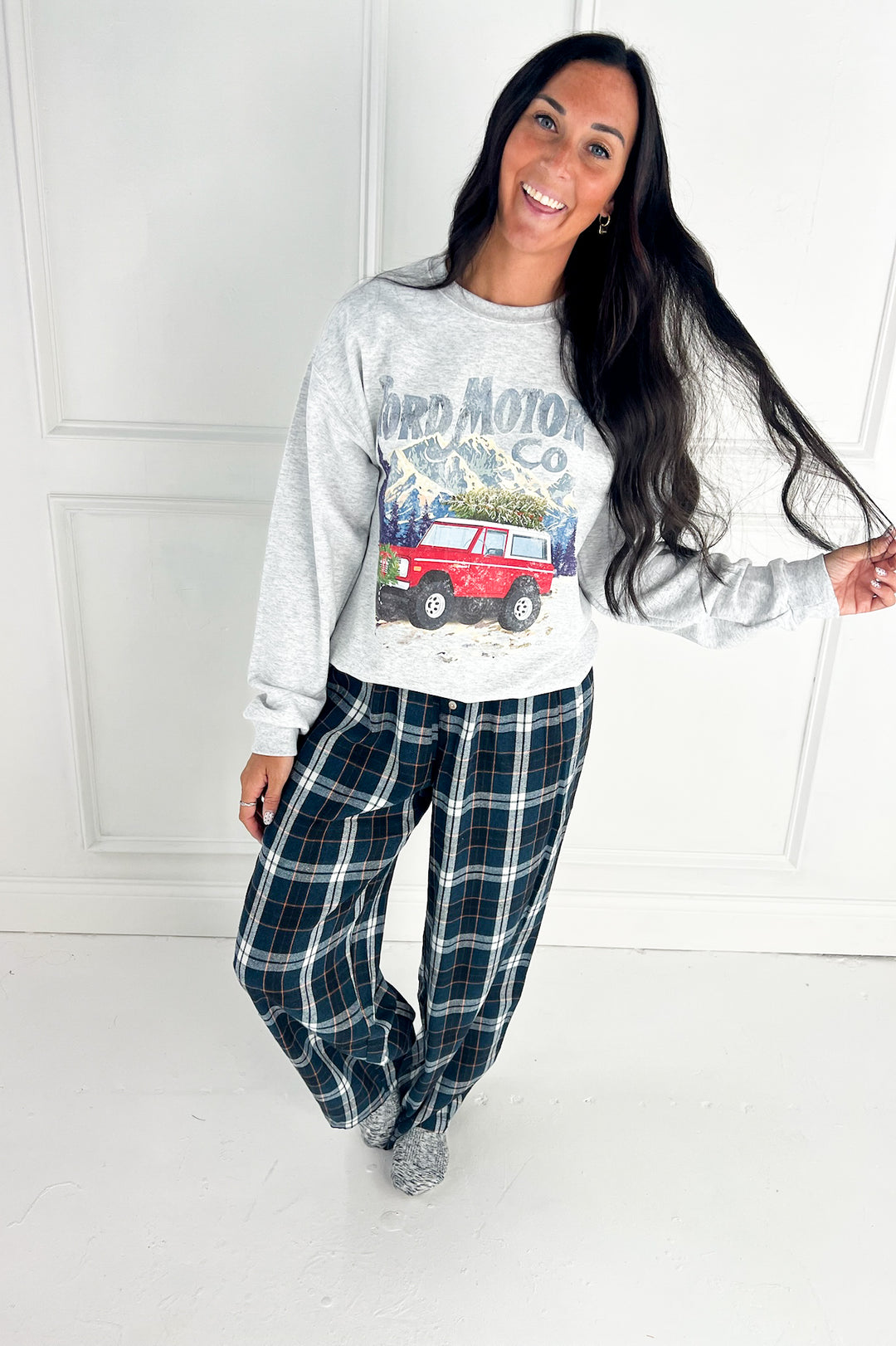 Red Bronco Christmas Sweatshirt