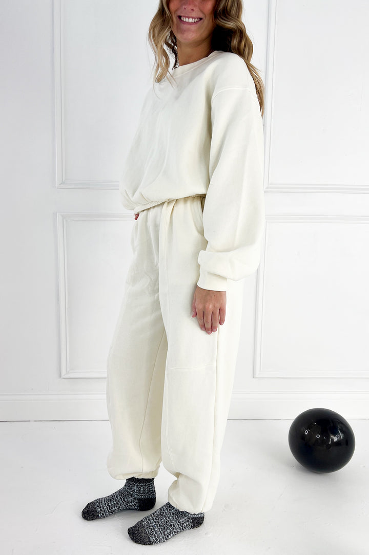 Seam Detail Joggers & Cropped Sweatshirt Set