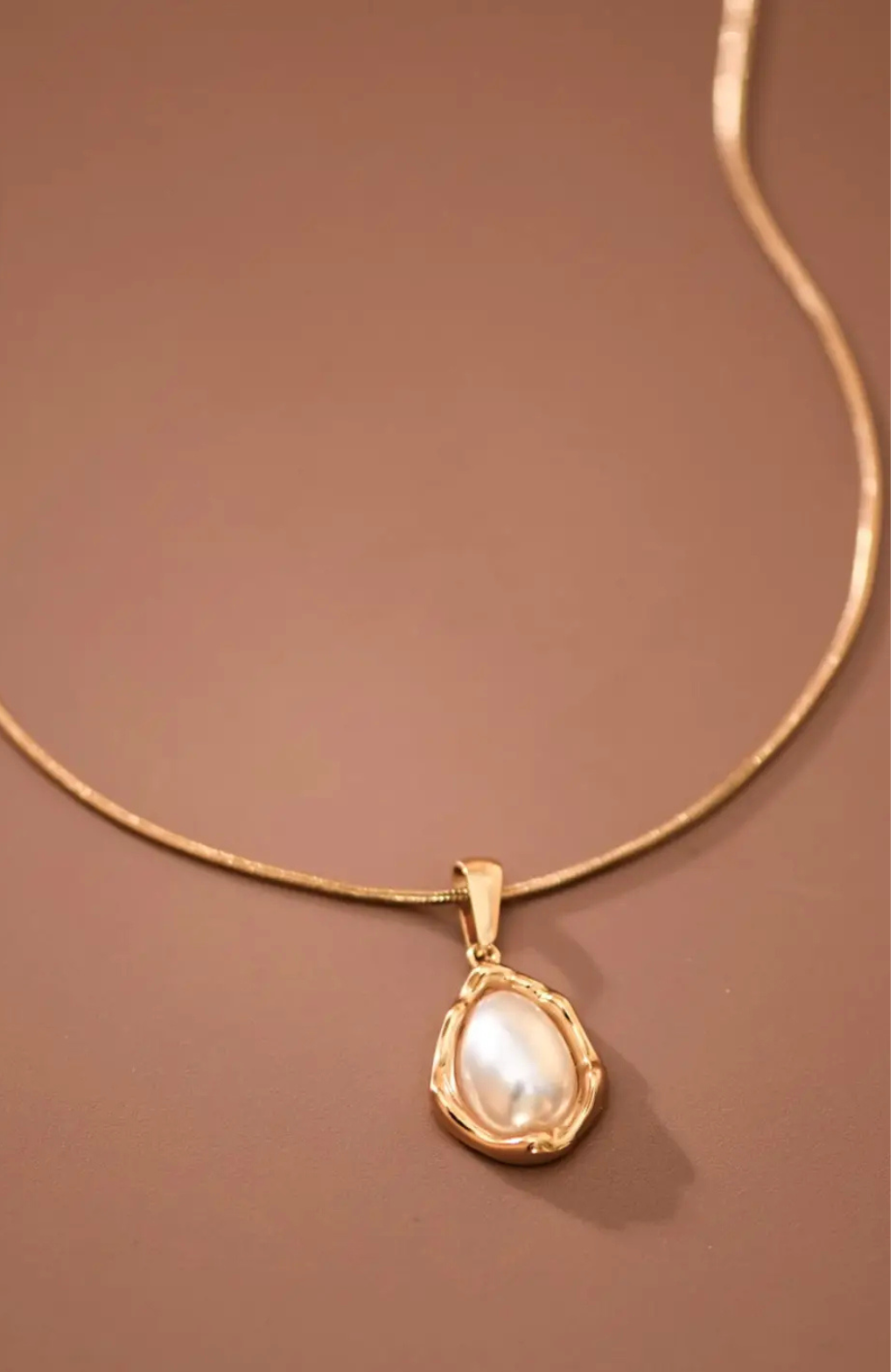 Pearl Single Pendant Necklace