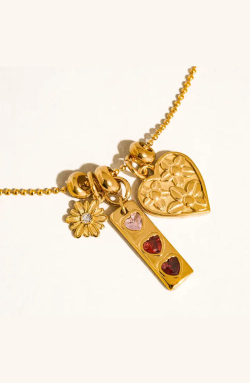 Golden Garden Charm Necklace