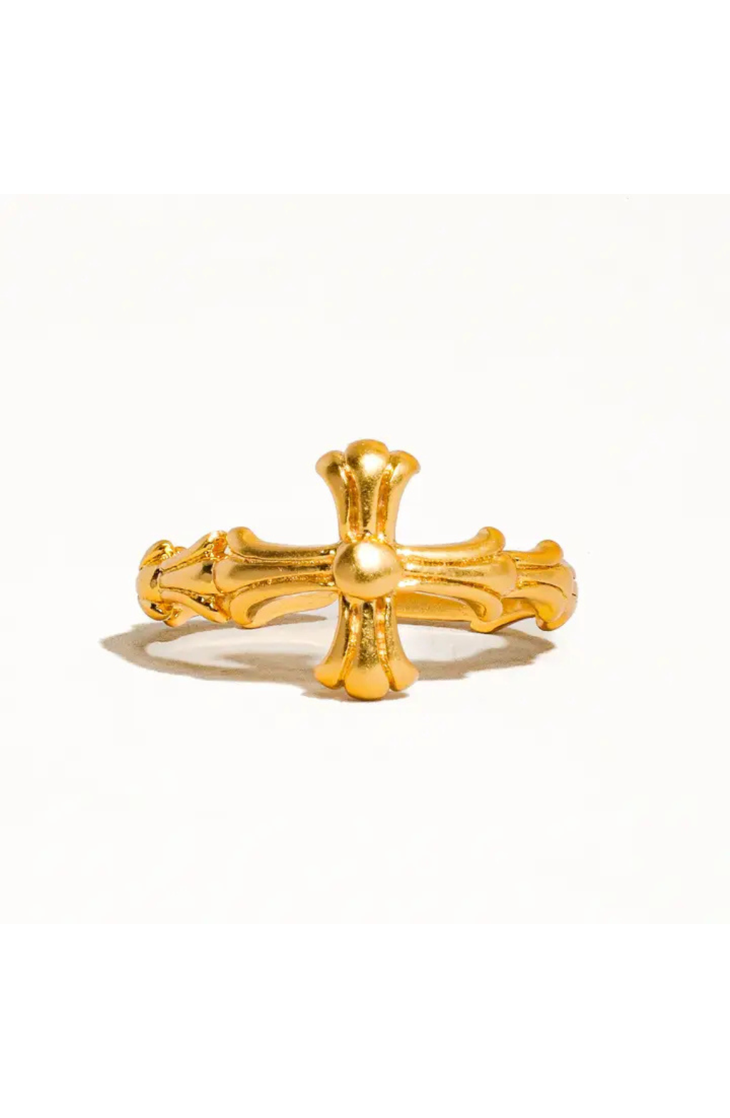 Golden Grace Cross Ring
