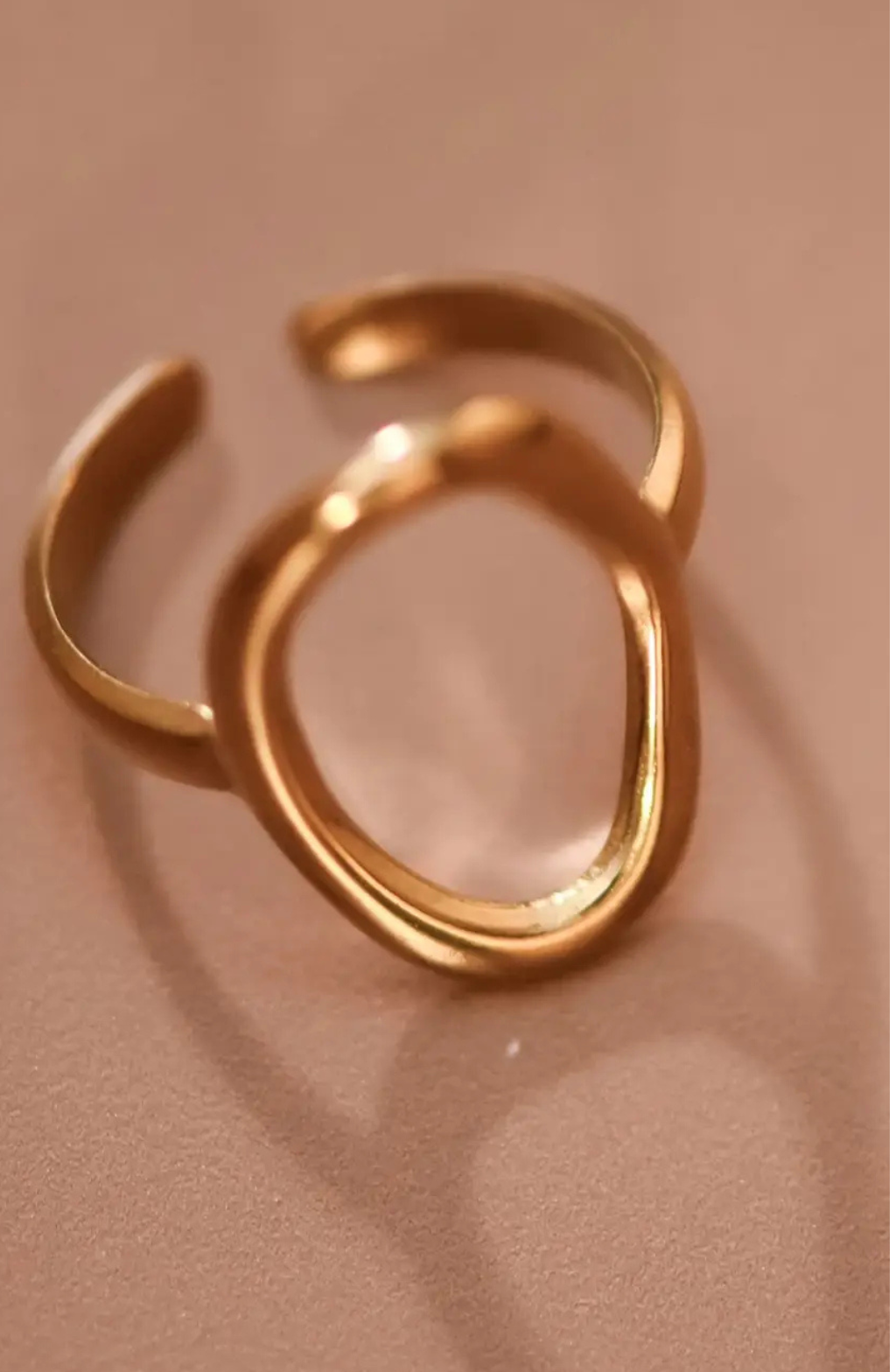 Gold Open Detail Ring