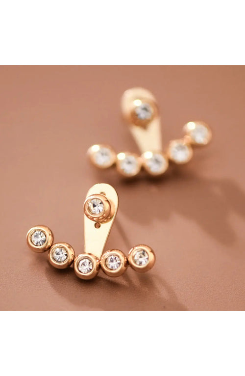 White Crystal Everyday Stud Earrings