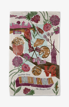 Greetings from Indiana Tea Towel