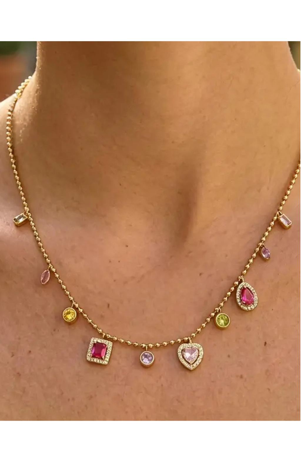 Daiselle 18K Gold Charm Necklace