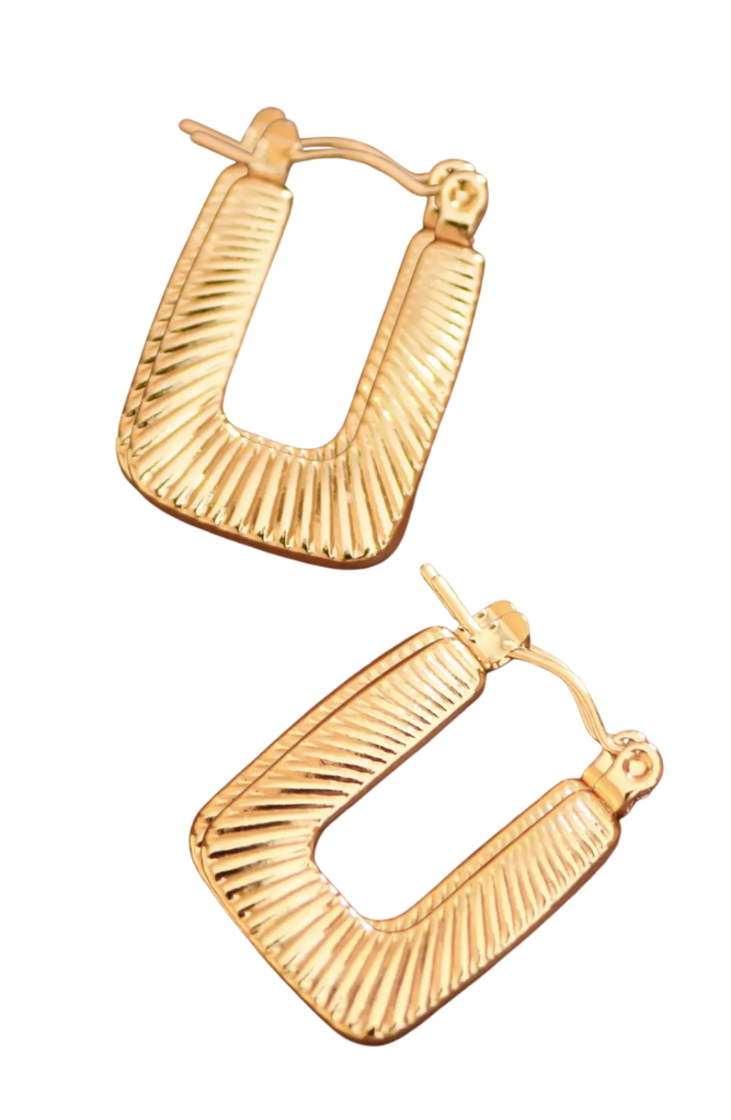 Square Gold Detail Earrings