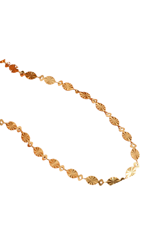 Classic Oval Chain 18K Gold Necklace