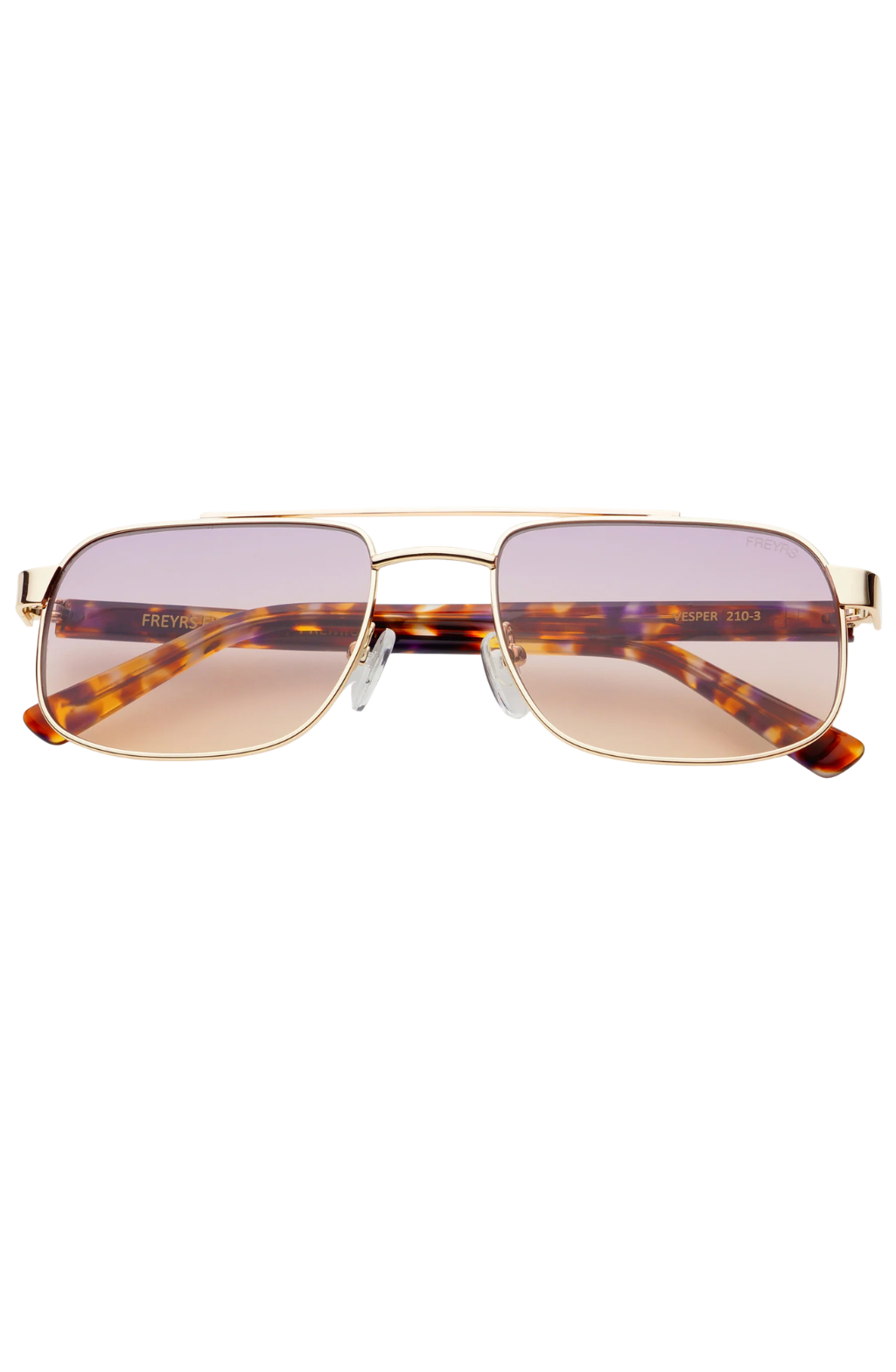 Vesper Unisex Aviator Sunglasses  Gold/Sunset