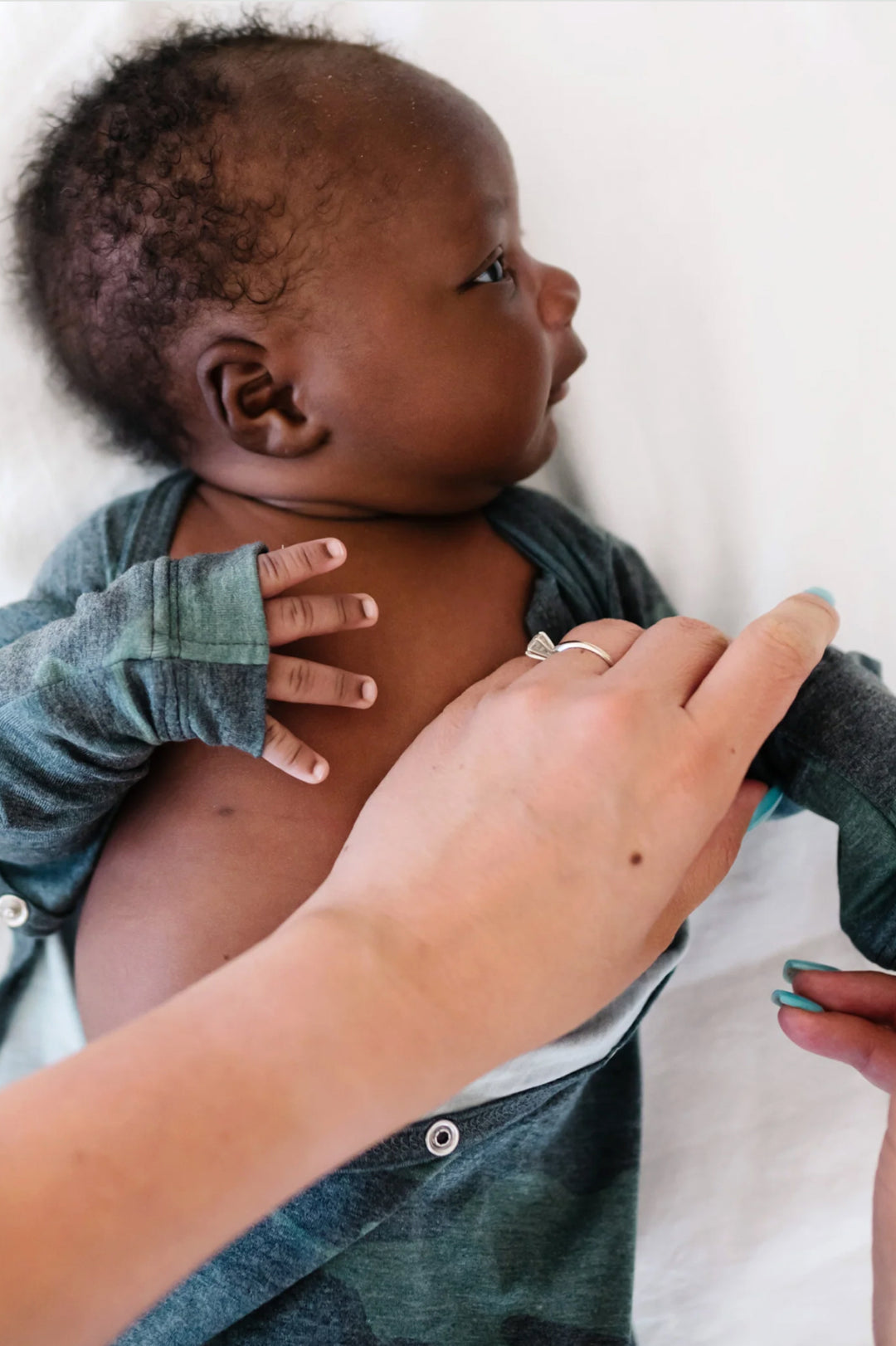 Hunter Newborn Knotted Gown | Copper Pearl