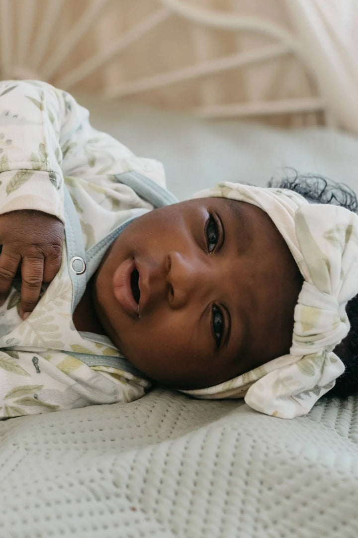 Rex Newborn Knotted Gown | Copper Pearl