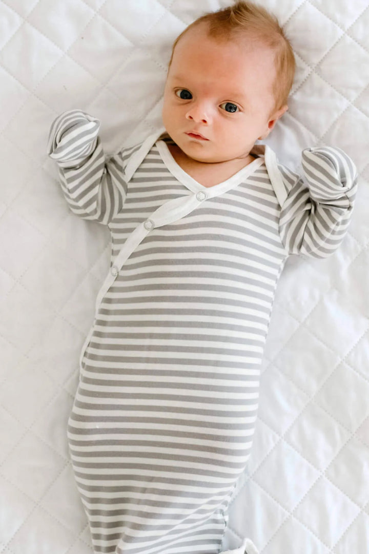 Everest Newborn Knotted Gown | Copper Pearl